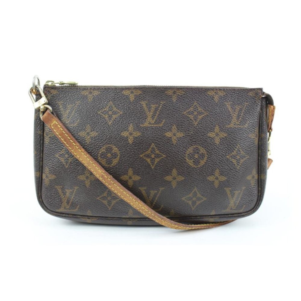 Louis Vuitton Monogram Pochette Accessoires with Long Strap 121lv57